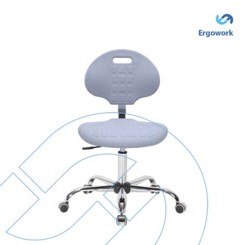 Стул лабораторный на колесиках Ergowork Pro